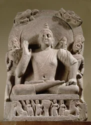 Bodhisattva seduto, Mathura