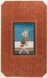 Shah Jahan con un falco, 1875-1900