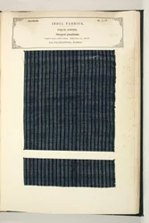 Gingham a righe, Palamcottah, Madras, tessuti, dalla Collezione dei Produttori di Tessuti dell