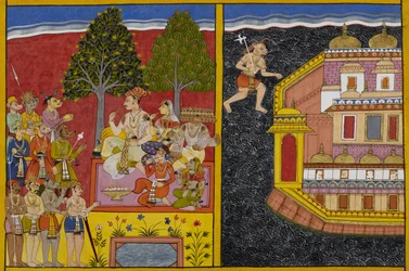 Sumāli esorta Rāvaṇa a impadronirsi di Laṅkā mentre Prahasta cerca l