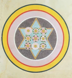 Disegno di stella tantrica