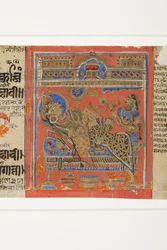 La Brahmani Devananda sul suo divano, dal Kalpasutra