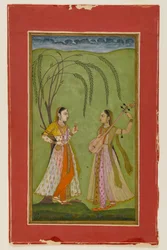 Due signore in un paesaggio, c.1725