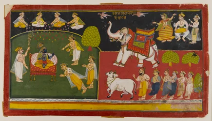 Scena non identificata, Aurangabad, c.1725