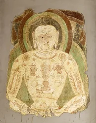 Buddha Vairochana, da Balawaste, VII-VIII secolo
