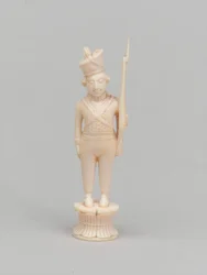 Pedone bianco, pezzo degli scacchi, India