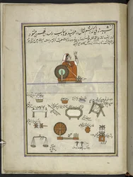 Donna che fila lana, 86 disegni rilegati in un volume che raffigurano mestieri e occupazioni in Kashmir, Artigiani al lavoro con i loro strumenti e attrezzature, Di un artista del Kashmir, probabilmente a Srinagar, c.1850-60