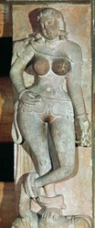 Yakshini, da un portale buddhista. Mathura, Uttar Pradesh, periodo Kusana (30-241 d.C.)