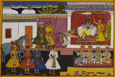 Śatrughna fa visita a Rāma, che gli concede di restare per una settimana a causa dei suoi doveri.