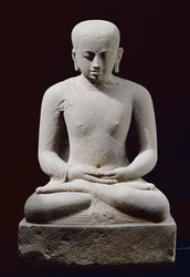 Monaco in meditazione, da Candi Plaosan