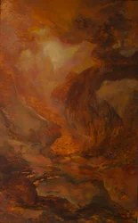 Il mare di Ambra La costa di Ambra, 2024 (olio su tela)