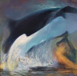 Acque profonde, 2024 (olio su tela)