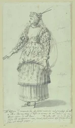 Chloris: schizzo finale per Henrietta Maria, c.1631