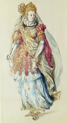 Costume per una dama in maschera