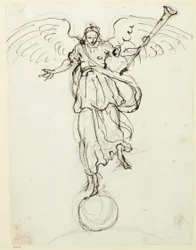 Fama, schizzo preliminare, c.1631