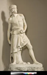 Davide con la fionda, 1858
