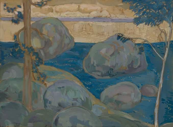 Paesaggio con massi