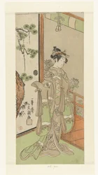 Attore Onoe Tamizo in ruolo femminile