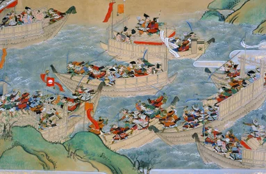 Rotolo della Battaglia di Dannoura dove il Clan Heike combatte il Clan Genji, 2005 (foto)