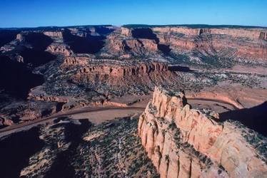 Tsegi Canyon, casa delle rovine indiane Anasazi di Keet Seel nella Riserva Indiana Navajo