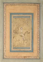 Cavaliere in un paesaggio, metà del XVII secolo