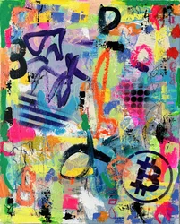 Graffiti vivaci sul Bitcoin