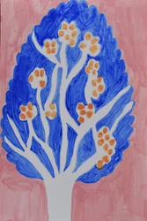 Albero astratto colorato