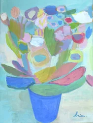 Bouquet astratto dai colori vivaci