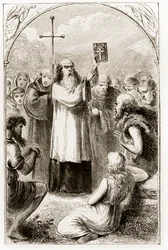 San Patrizio mostra al popolo d