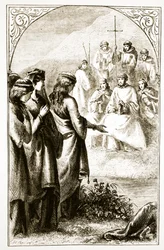 La visione del sinodo dei chierici, da The Trias Thaumaturga, o Tre santi miracolosi d