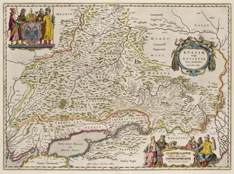 Mappa della Russia meridionale Da: Partes Septentrionalis et Orientalis, 1664