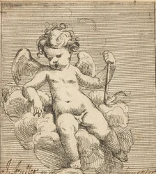 Putto che tiene una torcia