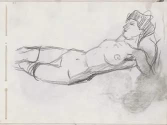 Nudo femminile reclinato
