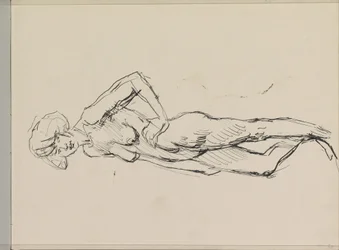 Nudo femminile in piedi