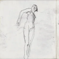 Nudo femminile in piedi