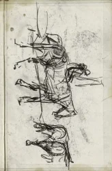 Quattro cavalli con due cavalieri