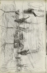 Figure che camminano e una carrozza