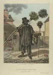 Spazzacamino, tavola 11 da Schizzi di carattere..., 1838