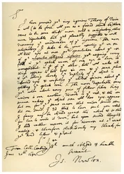 Lettera di Sir Isaac Newton a William Briggs, 20 giugno 1682