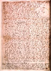 Lettera scritta da Isaac Newton, 28 novembre 1679