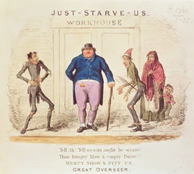 `Just Starve Us. Tell Ah! Tell Us, Can Aught be Worse? Than Hungry Maw and Empty Purse! Mercy Show and Pity Us. Great Overseer