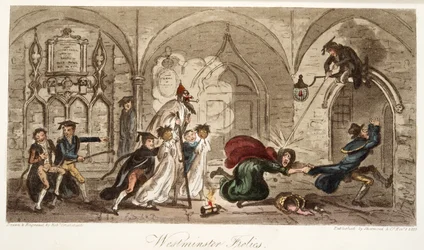 Le follie di Westminster, da The English Spy, pub. 1824