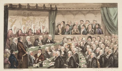 Westminster Hall, da The English Spy, pub. 1824