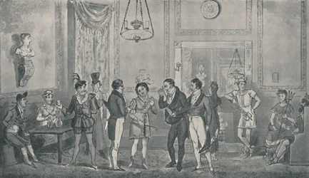 La stanza verde al Drury Lane Theatre, 1821, 1920
