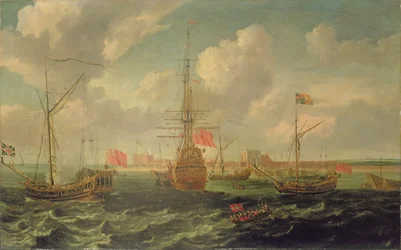 Lo yacht reale al largo di Sheerness