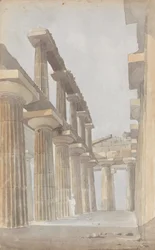 Interno del Grande Tempio di Paestum