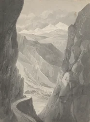 Passo del Gemmi/ Scendendo a Leukas Bad (Svizzera)