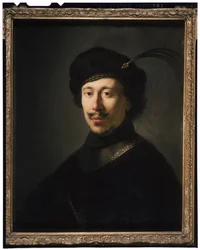 Giovane Uomo con Gorgera e Cappello Piumato, c.1630