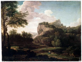 Paesaggio, fine XVII o XVIII secolo