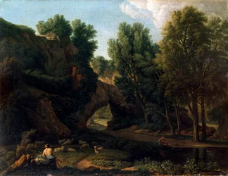 Paesaggio, fine XVII o inizio XVIII secolo